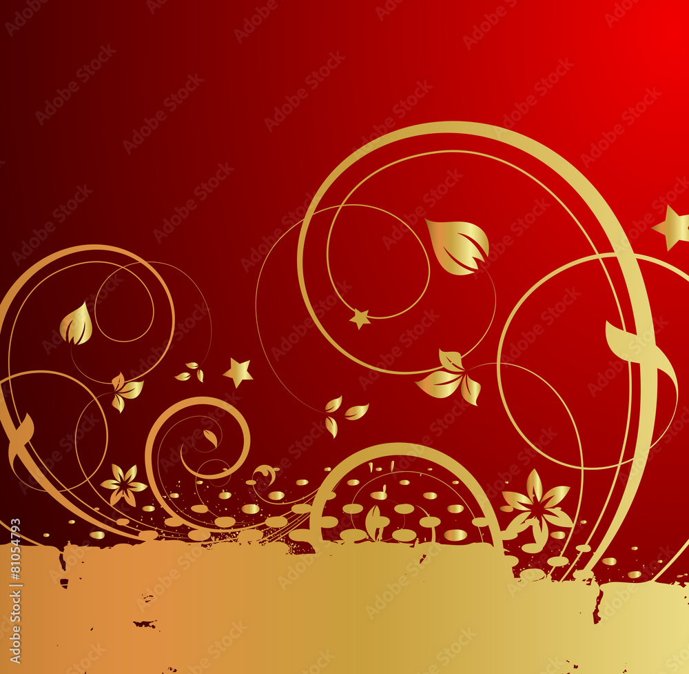 Grunge Golden Halftone Flourish Background Grunge Golden Halftone Flourish Background