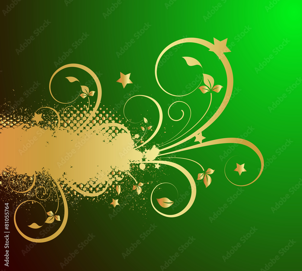 Grunge Golden Patrick's Day Floral Graphic Grunge Golden Patrick's Day Floral Graphic