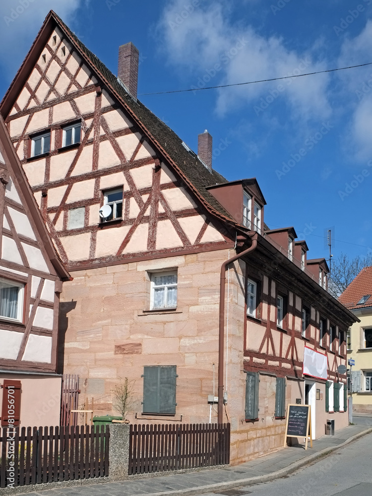 Fototapeta premium Fachwerkhaus in Zirndorf