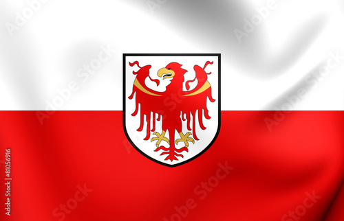 Flag of Trentino-Alto Adige, Italy.