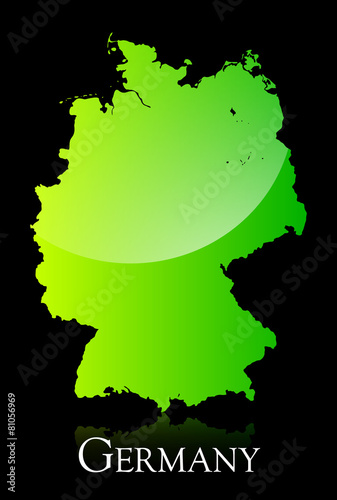 Germany green shiny map #81056969