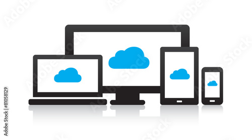 Multi-Device Cloud Icons
