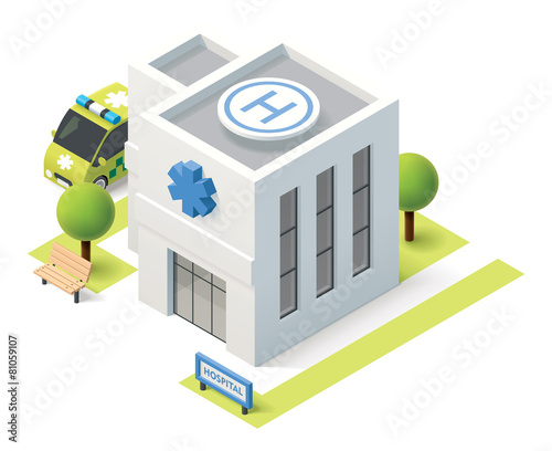 Vector isometric hospital