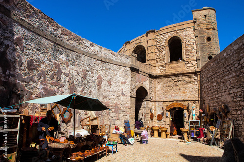 Fototapeta Naklejka Na Ścianę i Meble -  small marketplace at the wall Essaouira, Morocco