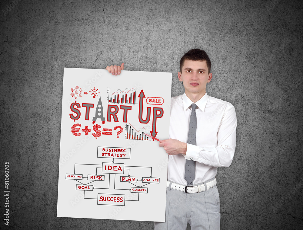 Fototapeta premium start up