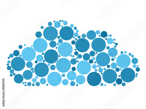 CLOUD icon (virtual storage network computing)