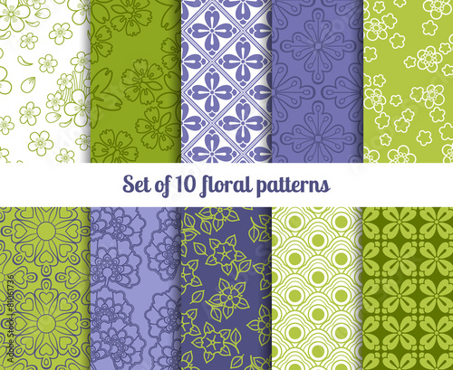 High-quality floral patterns