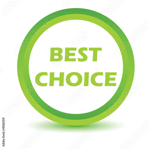 Green best choice icon