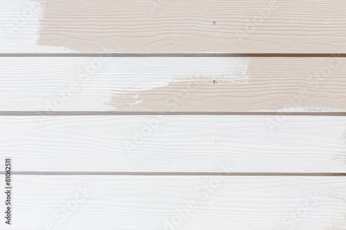 white paint on wood wall plank background