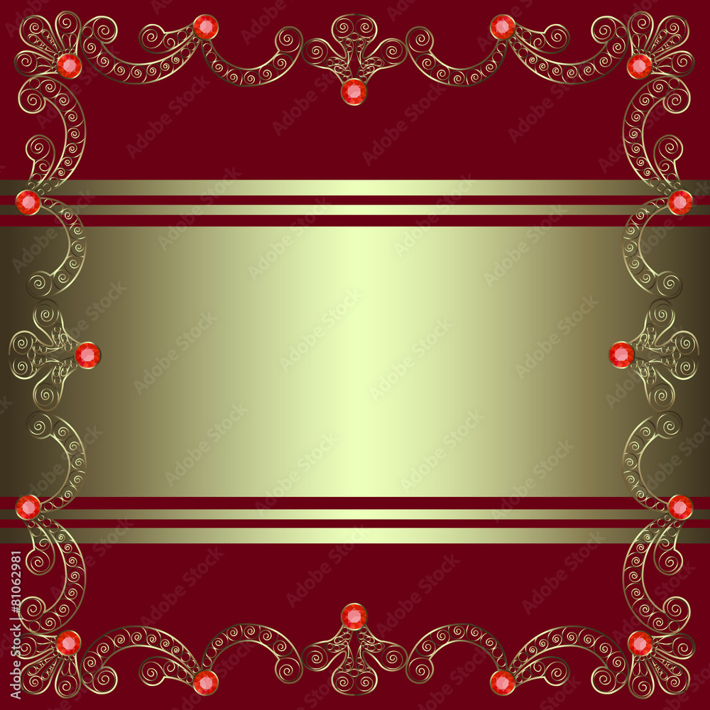 Invitation with frame Invitation with frame