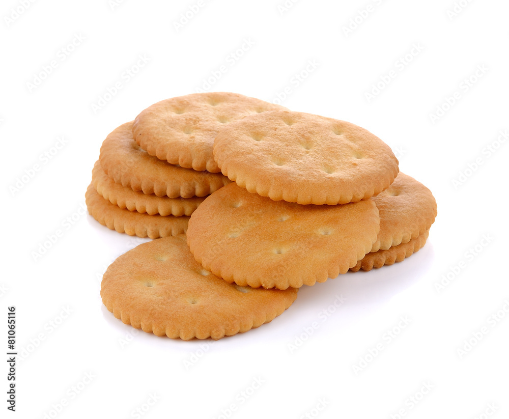Tasty biscuits isolated on white Tasty biscuits isolated on white