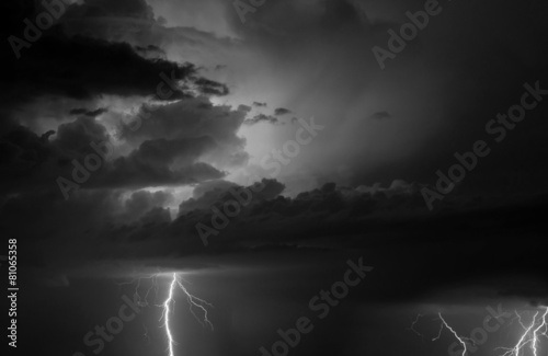 Thunder, lightnings and rain