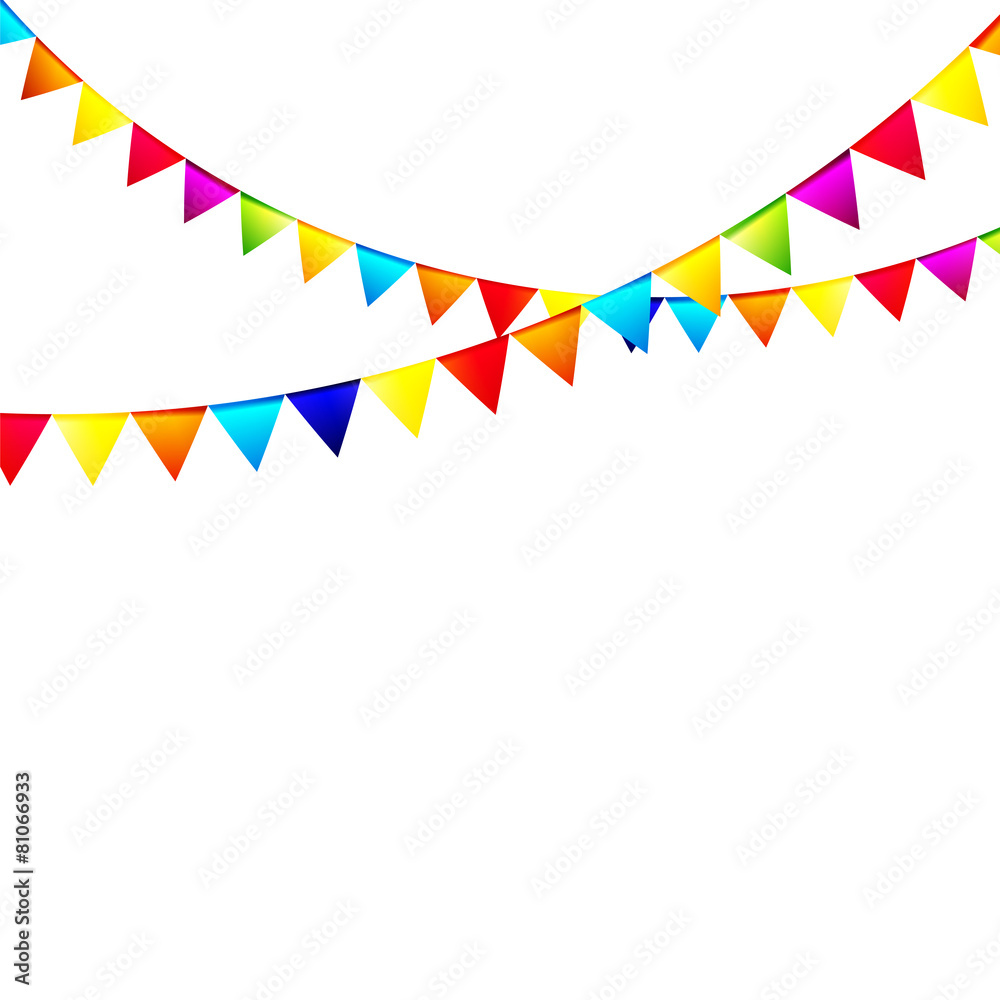 Party Background with Flags Vector Illustration. Party Background with Flags Vector Illustration.