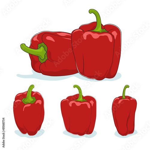 Fotografija Red bell pepper,sweet pepper or capsicum