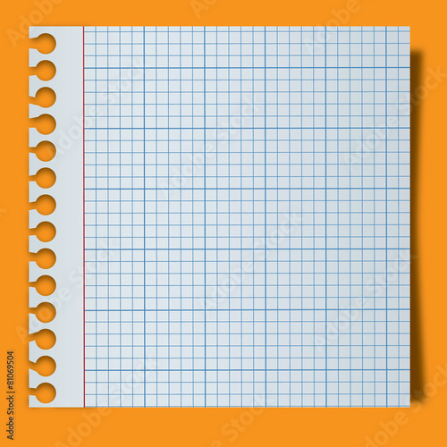 blank note paper photo