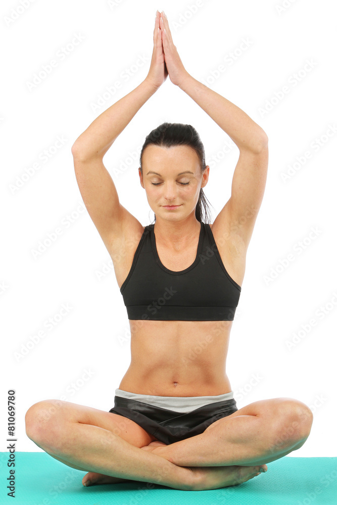 Beutiful young woman practicing yoga Beutiful young woman practicing yoga