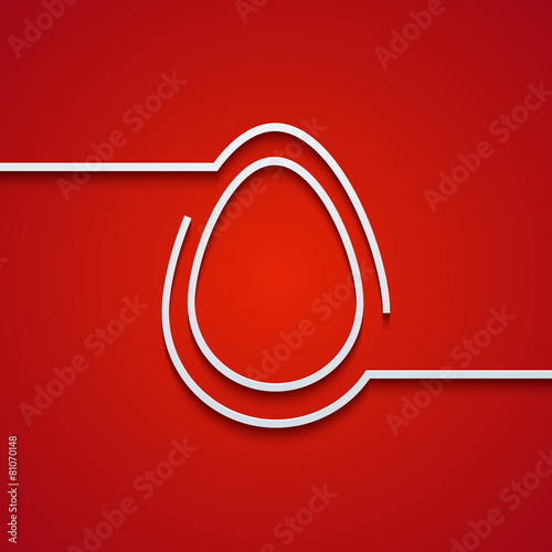 Vector modern easter element design.