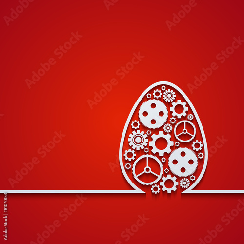 Vector modern easter element design.