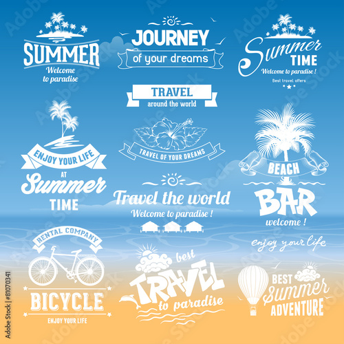 Summer labels set