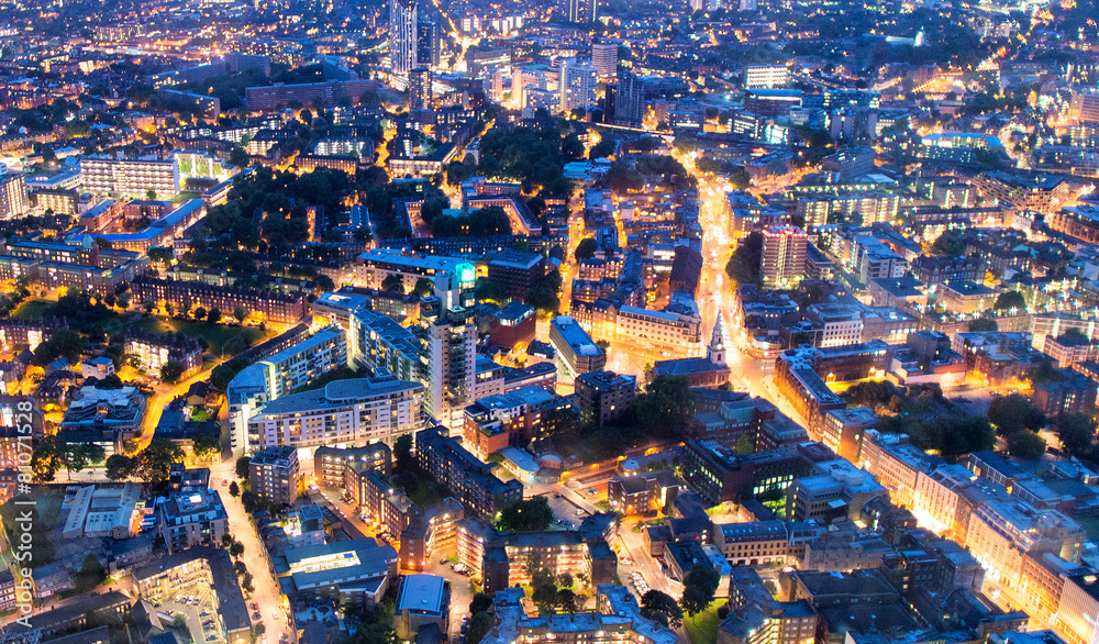 Fototapeta premium Aerial view of London