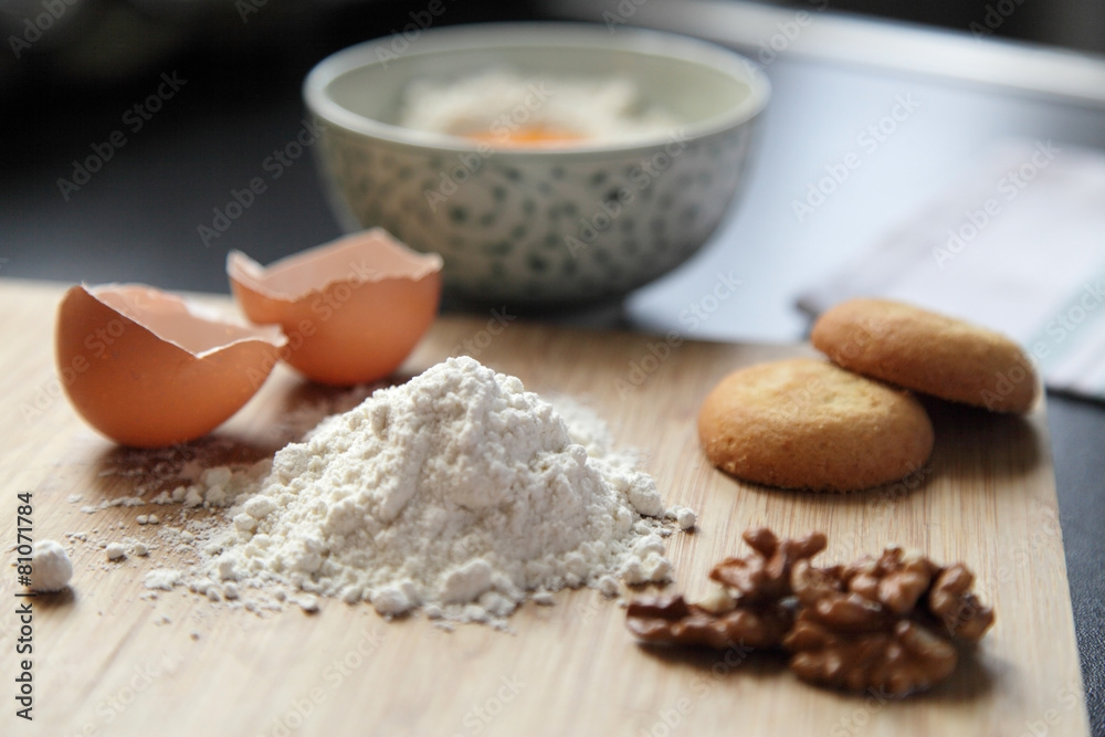 Ingredients for baking Ingredients for baking