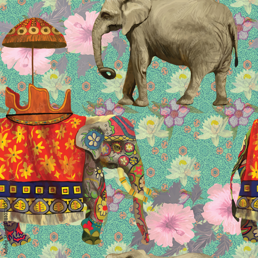 Indian-style elephants