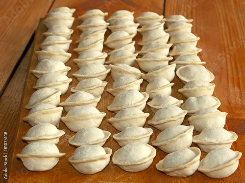 Meat dumplings also known as pelmeni