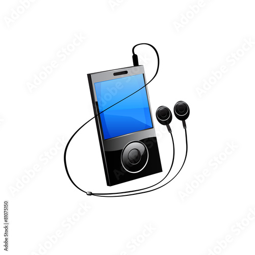 Media player. Vector