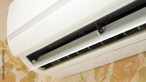 Air conditioner in home interior close up
