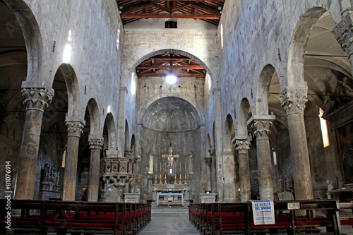 Fototapeta Naklejka Na Ścianę i Meble -  Duomo di Carrara; la navata centrale