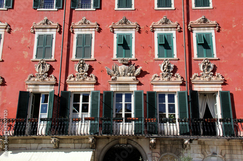 Carrara; palazzo storico in piazza Alberica photo