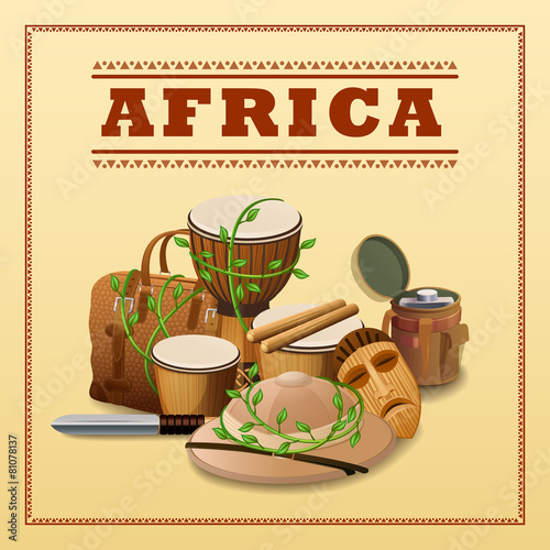 African Travel Background