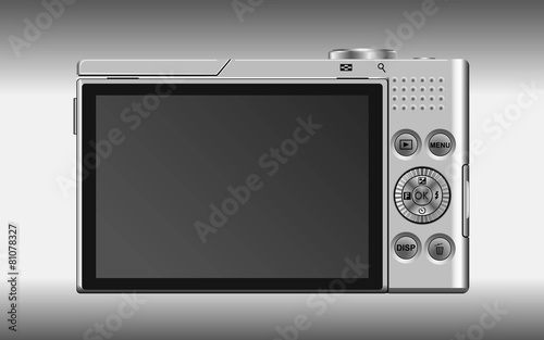 backside of digital foto camera