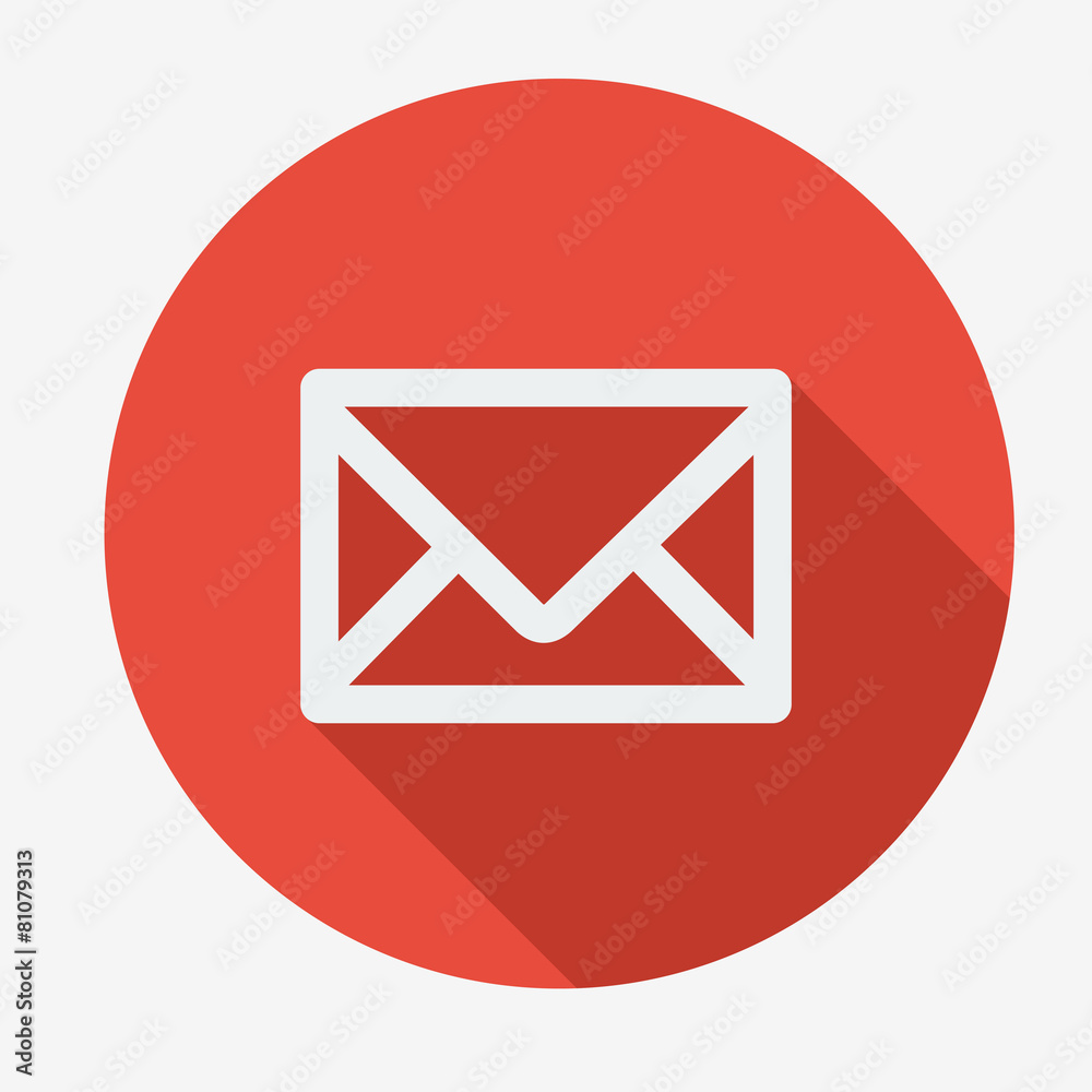 Mail icon, simple envelope. Flat design vector illustration. Mail icon, simple envelope. Flat design vector illustration.
