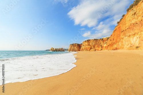 A view of a Praia da Rocha in Portimao, Algarve region, Portuga