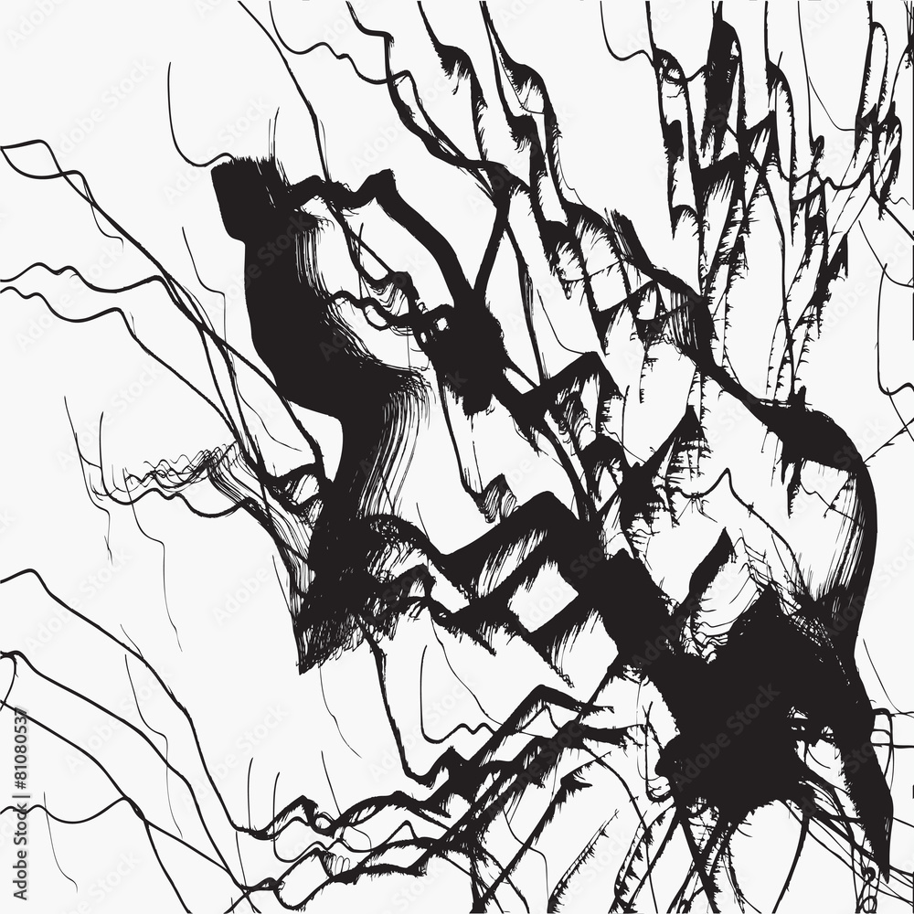 Distress Overlay Texture For Your Design. Black and white grunge Distress Overlay Texture For Your Design. Black and white grunge
