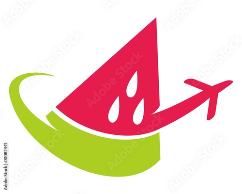 water melon plane  travel