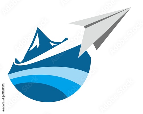 abstract travel logo