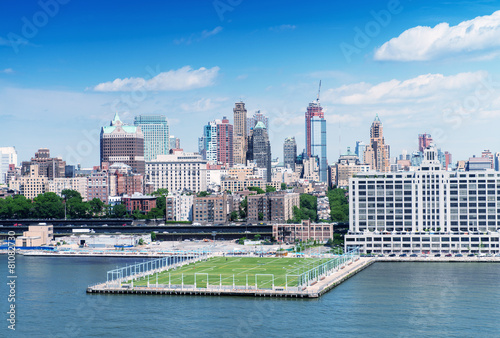 Aerial view of Manhattan, West Side