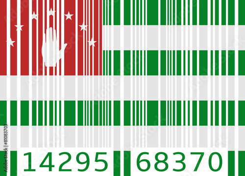 bar code flag abkhazia