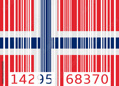 bar code flag norway