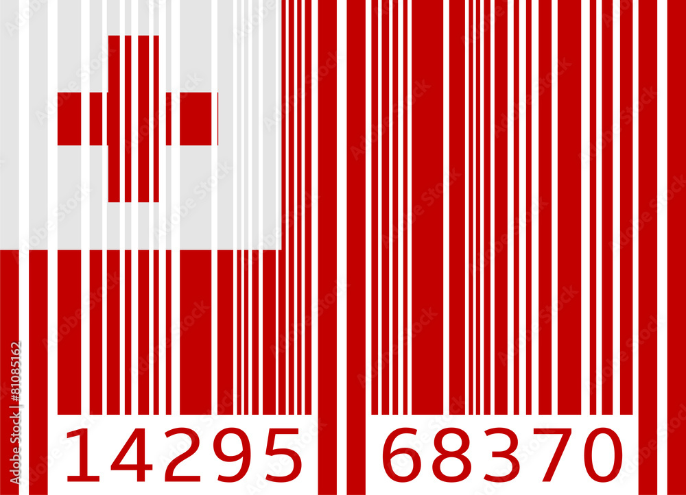 bar code flag tonga bar code flag tonga