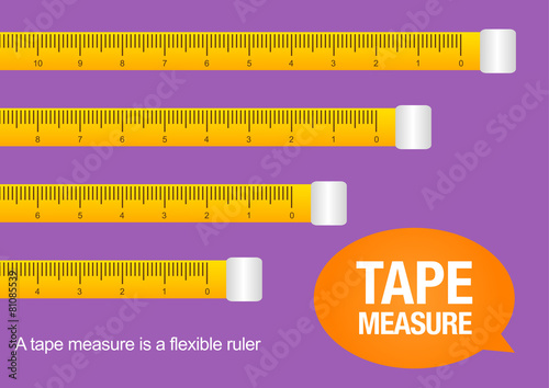 tape measure, vector illustration