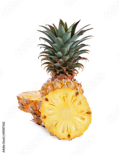 Pineapple bulb isolated on white background
