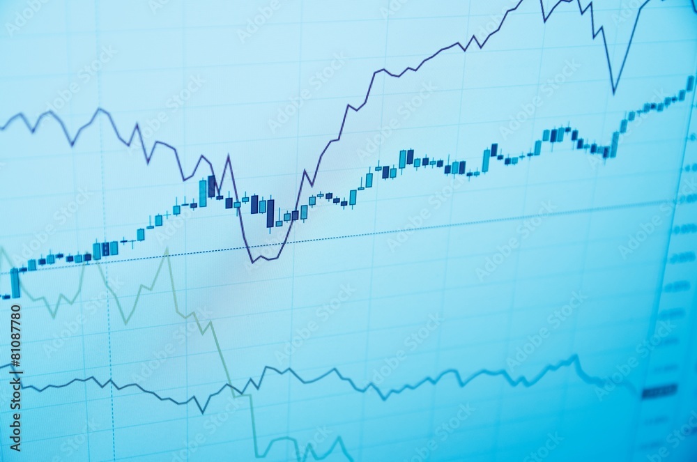 Rising stock chart Rising stock chart