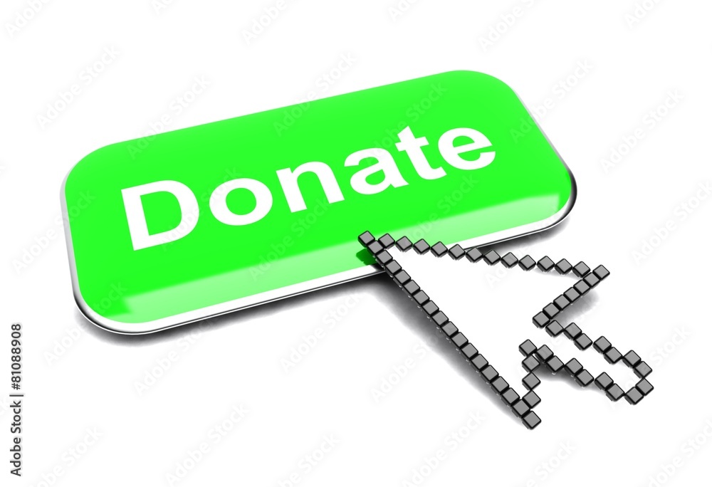 Donate button and arrow cursor Donate button and arrow cursor