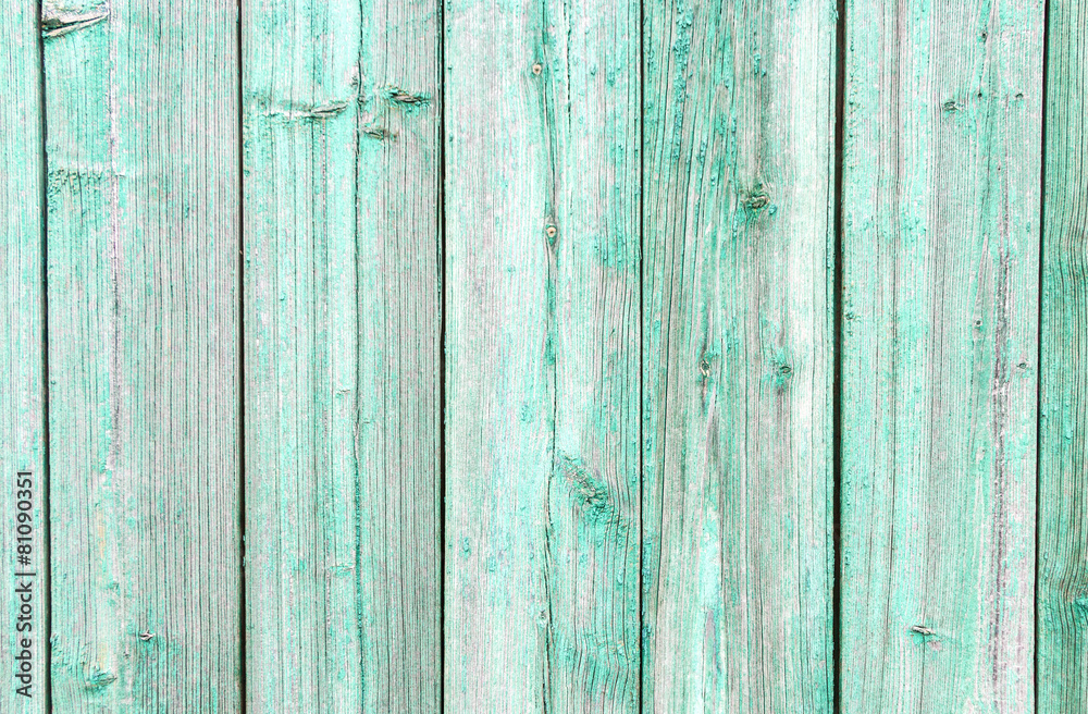 Naklejka premium Green wooden background
