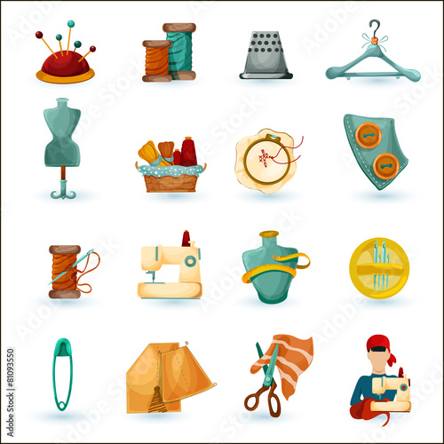 Sewing Icons Set