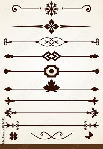 Wallpaper Mural Page and text decorative dividers Torontodigital.ca