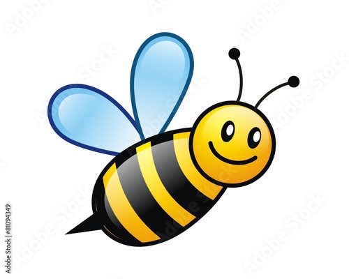 bee wasp mascot character vector